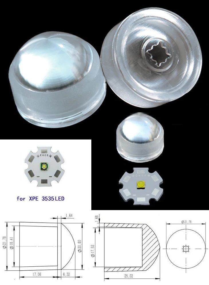 Lentes 21.78mm 3 grados - XP-3535